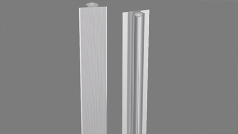 Tensor aluminio recortable