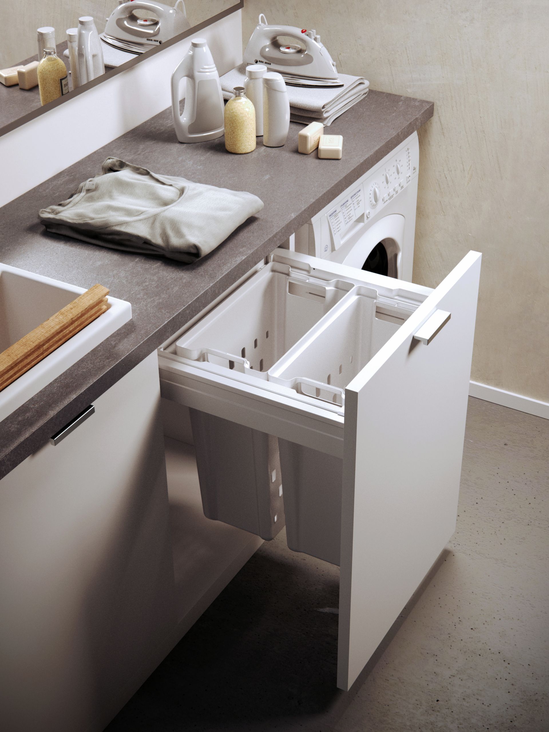 Sistema de almacenaje Laundry blanco