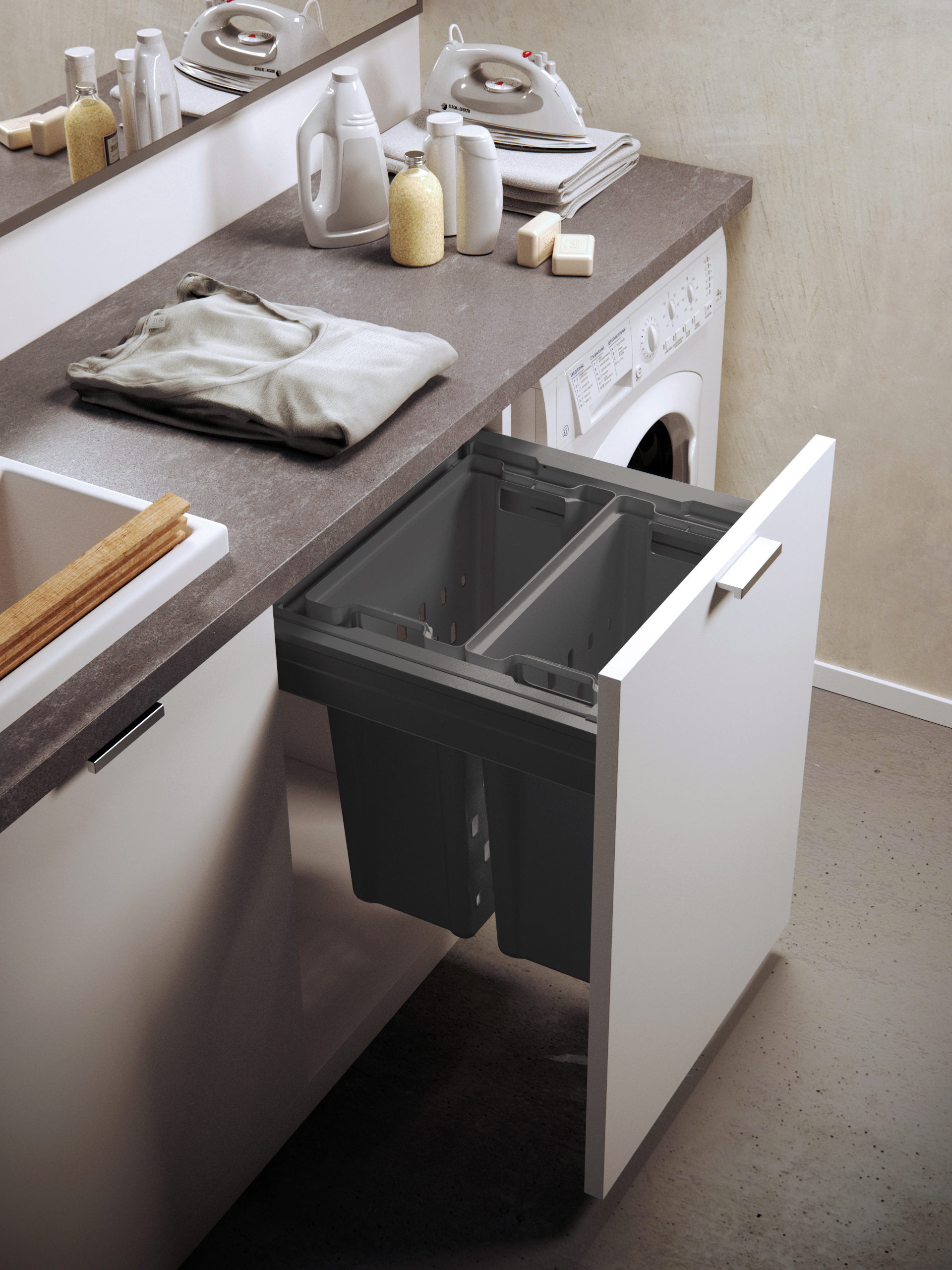 sistema extraible laudry antracita