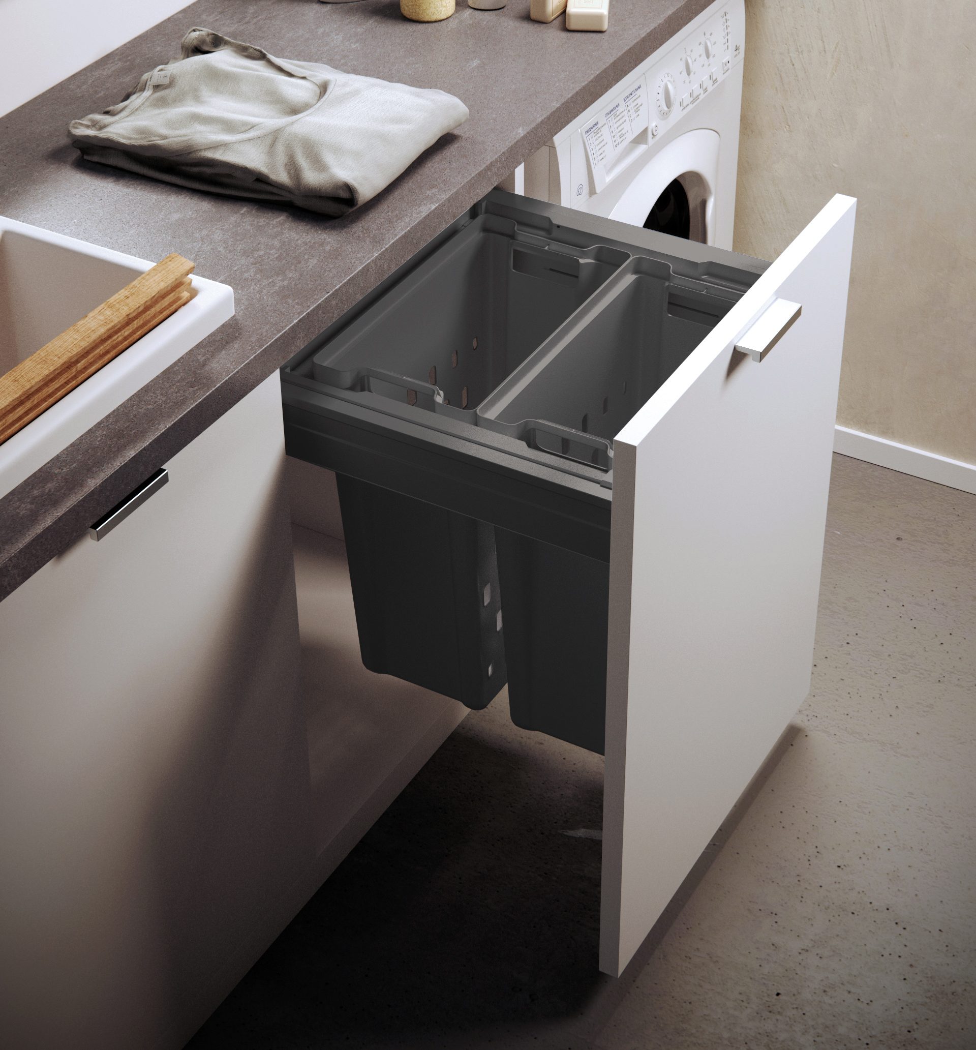 Laundry Antracita Sistema de almacenaje Laundry Antracita